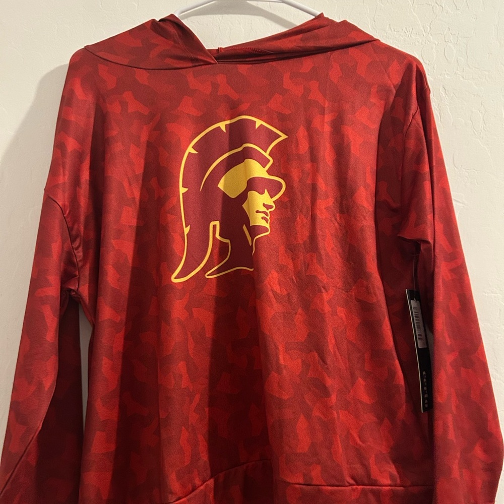 Red Crimson USC hood Size Large for kids